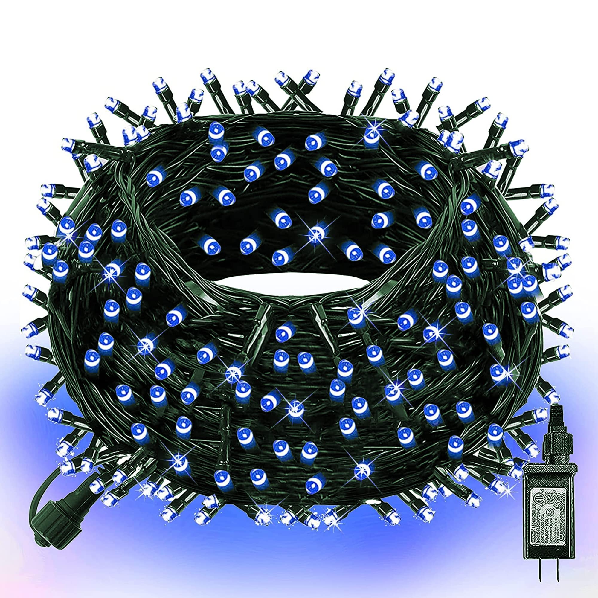 66FT 200 LED Halloween String Lights,Blue