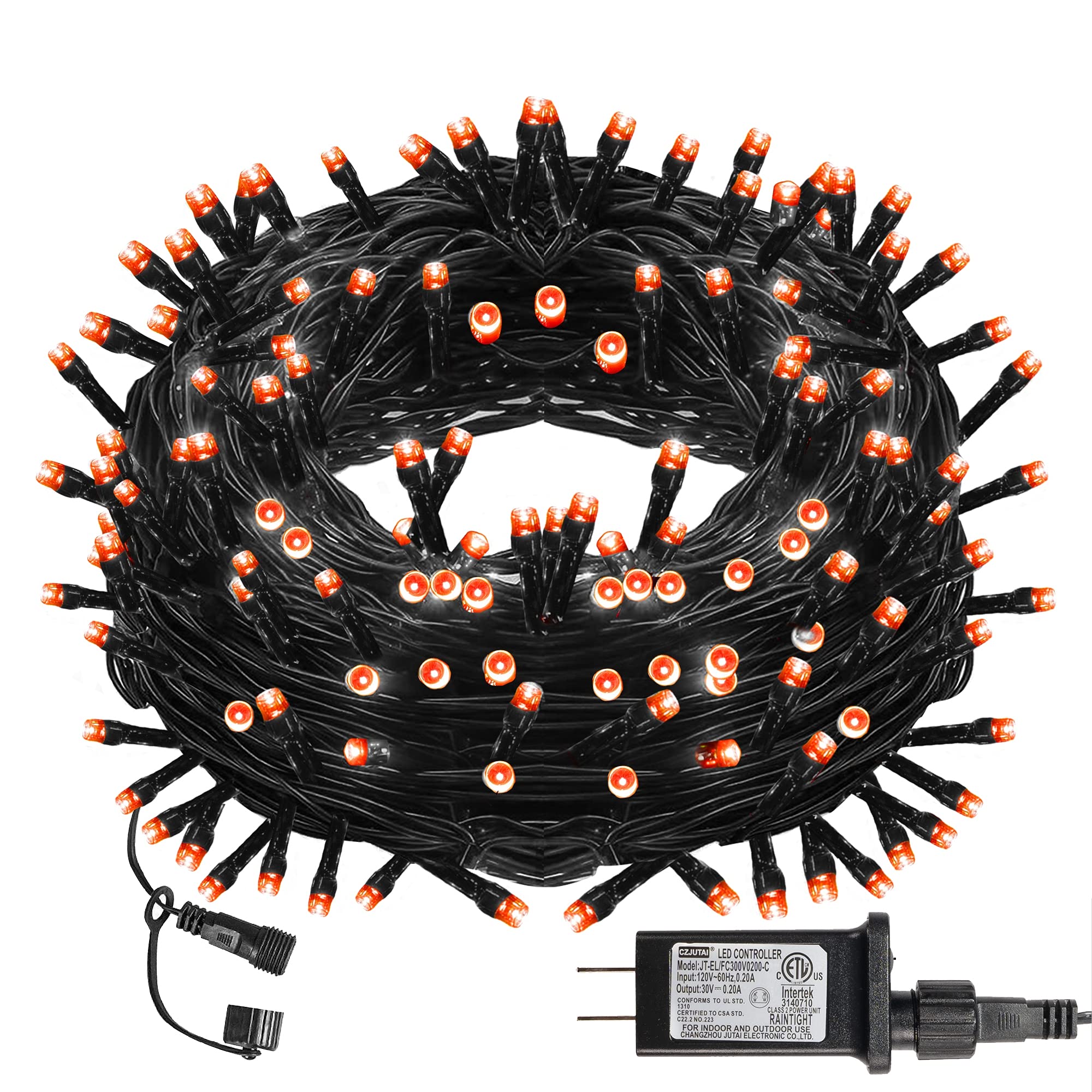 66FT 200 LED  Halloween String Lights,Orange