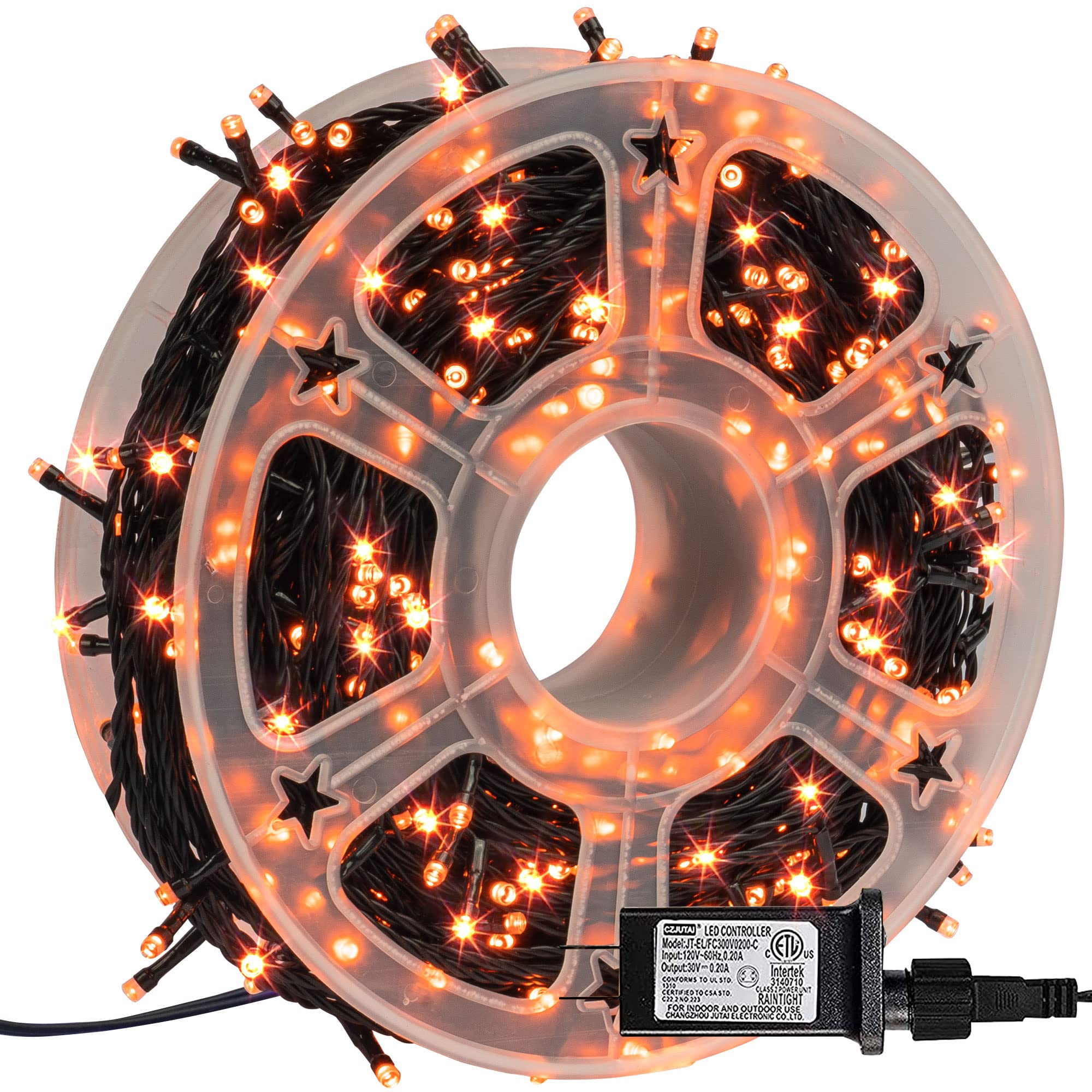 164 FT 500 LED Halloween String Lights, Orange