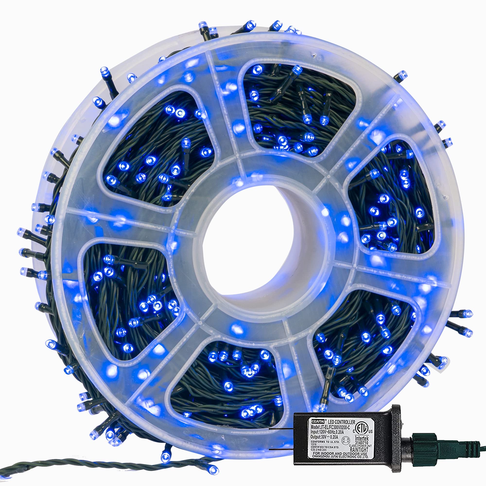 164 FT 500 LED Christmas Indoor Outdoor Decorative String Lights, Blue