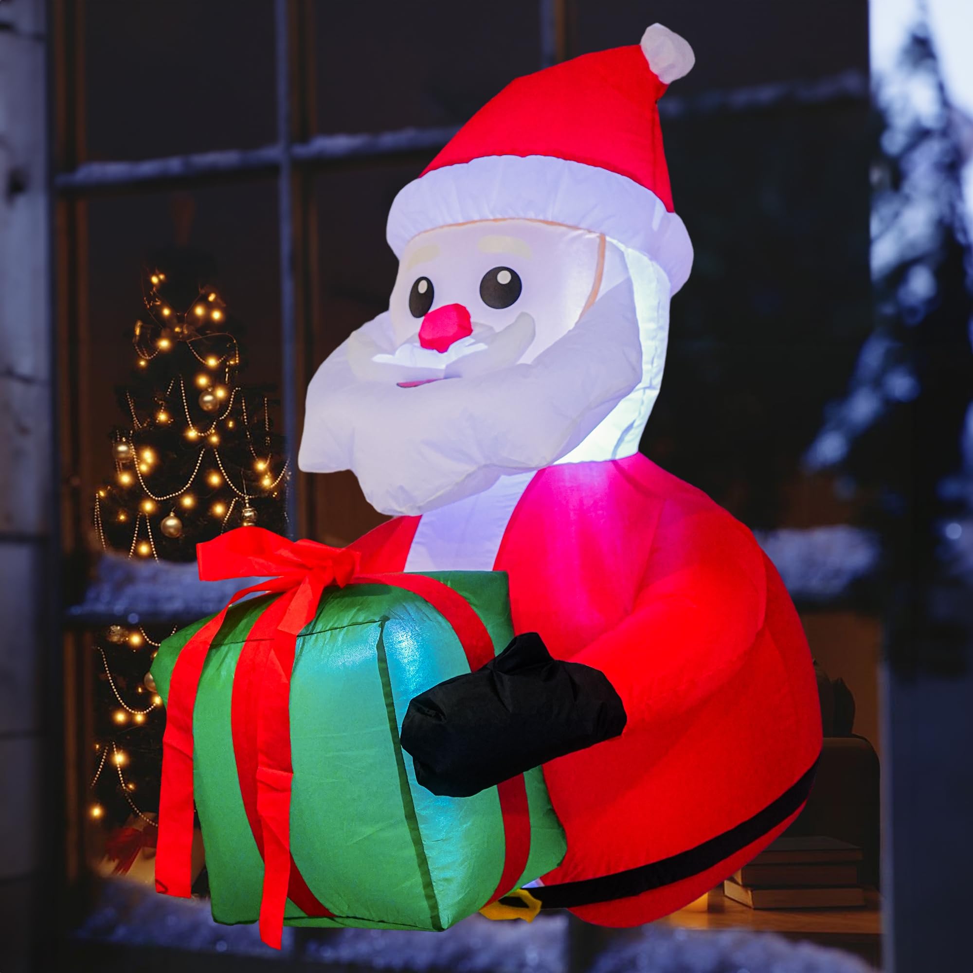 3.5 Ft Christmas Santa Claus Outdoor Decoration