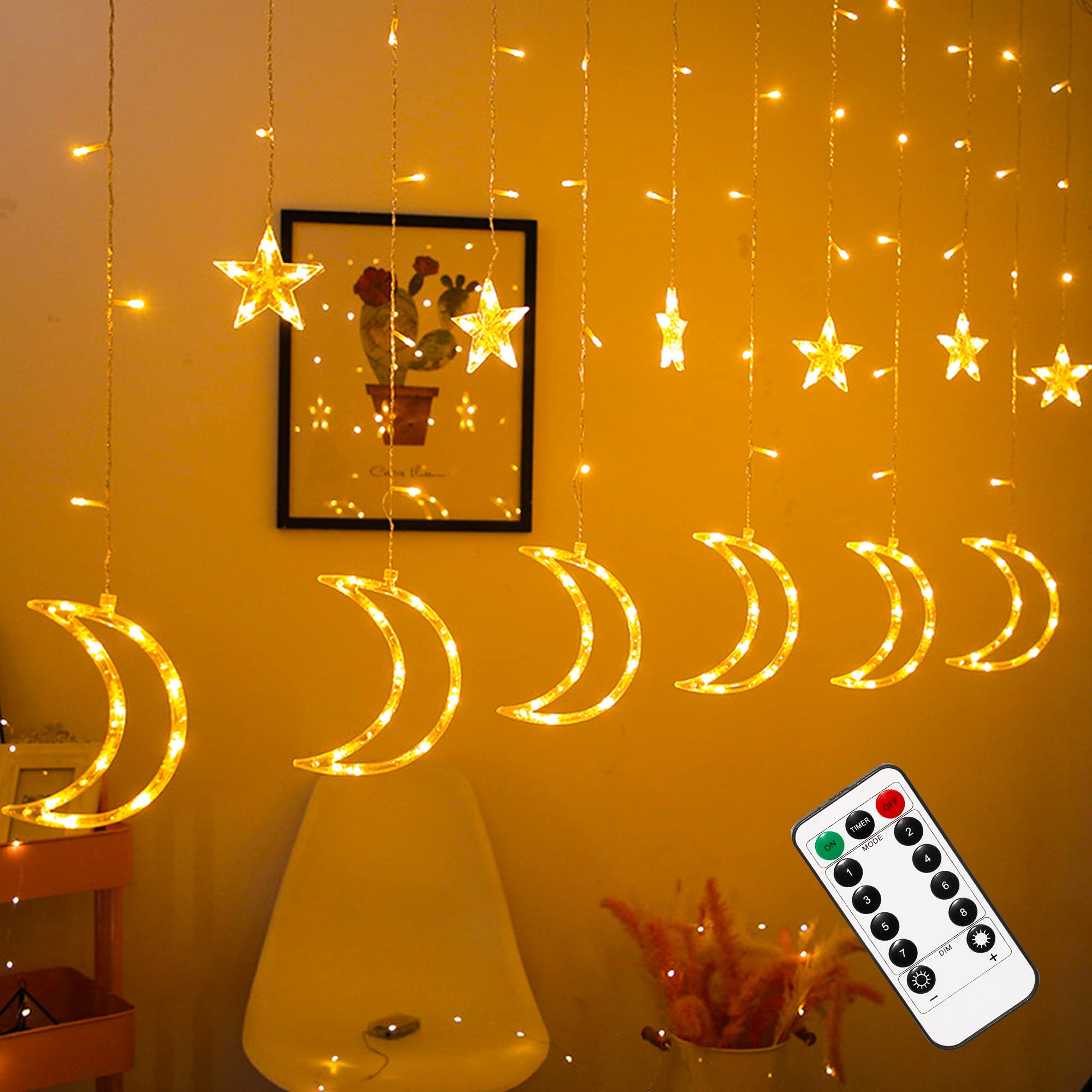 138 LED Star Moon Lights, USB