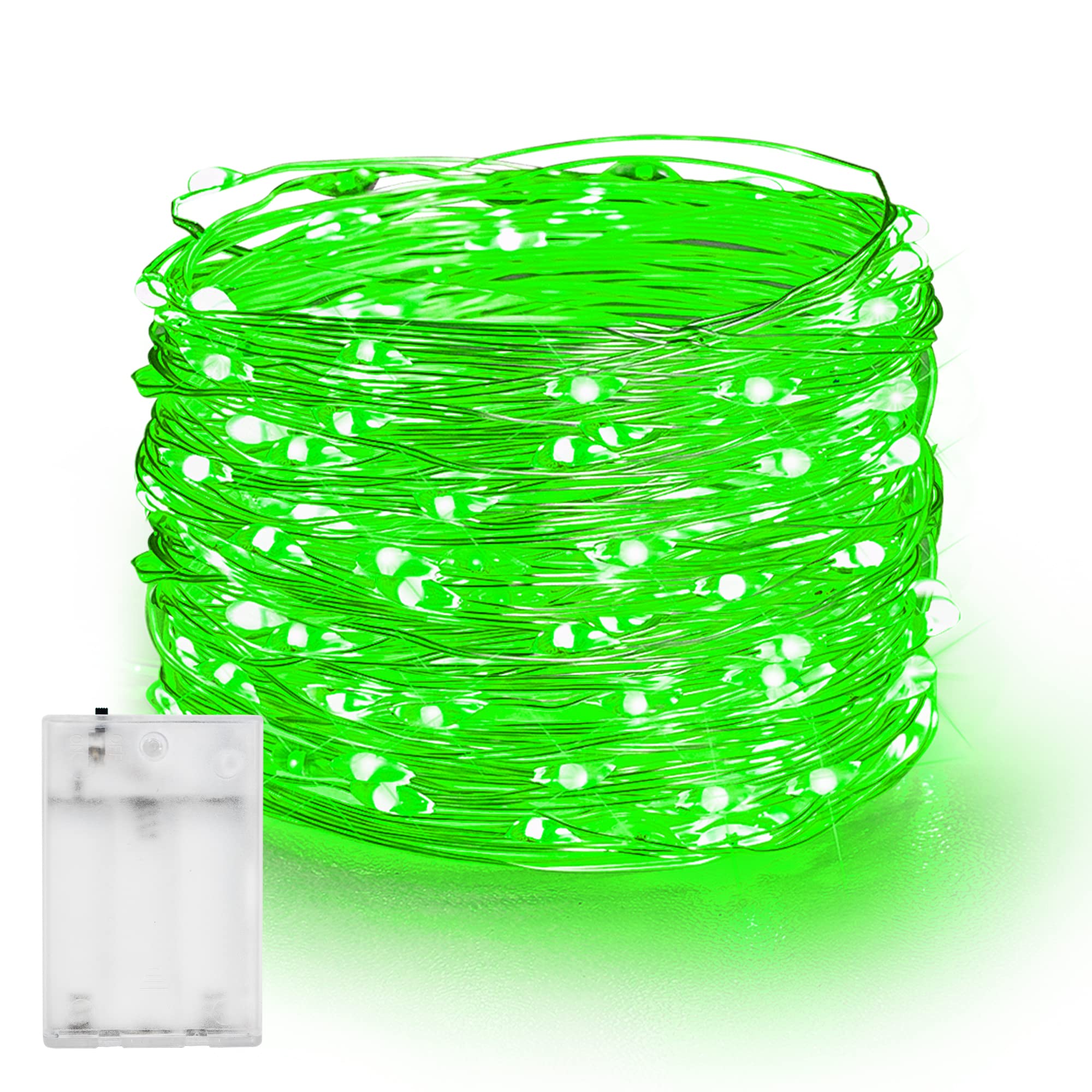 20 FT 60 LED Fairy Lights, Green