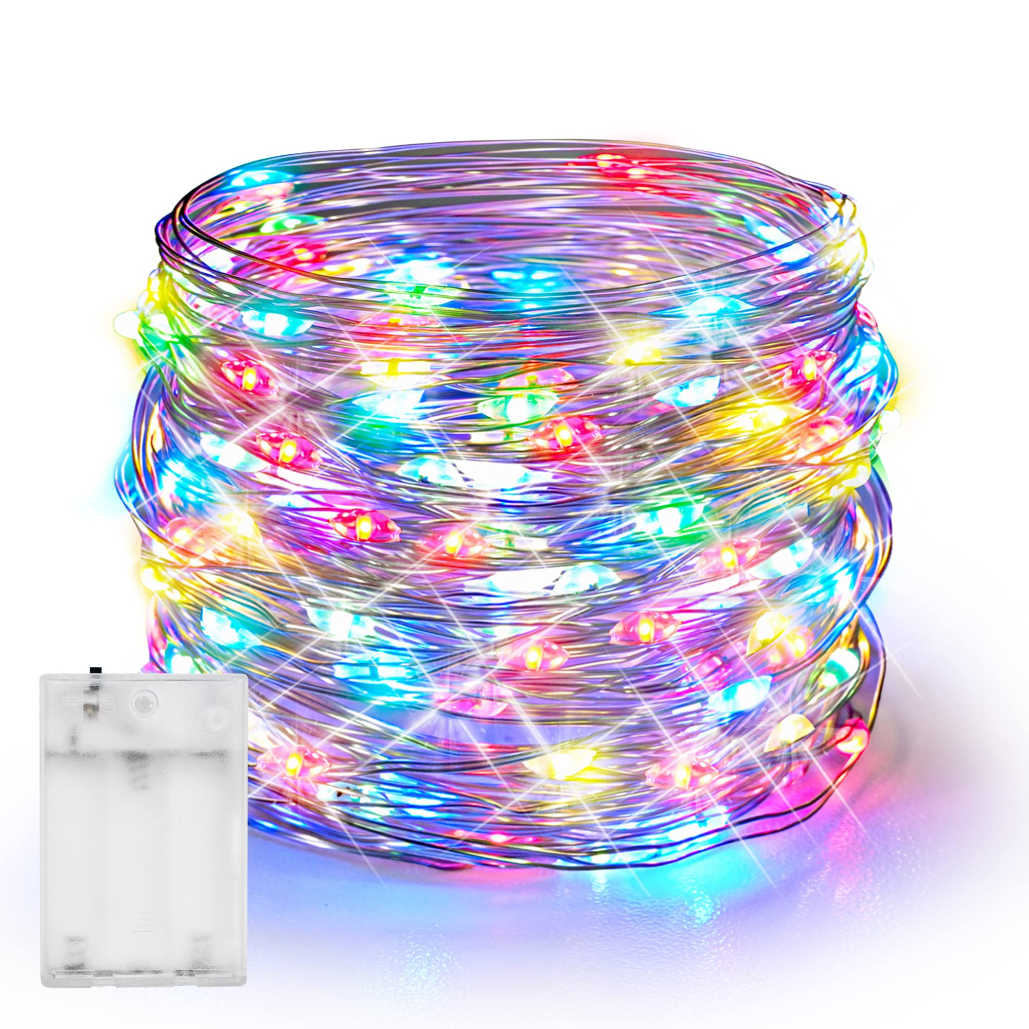 20 FT 60 LED Fairy Lights, Multi-colored