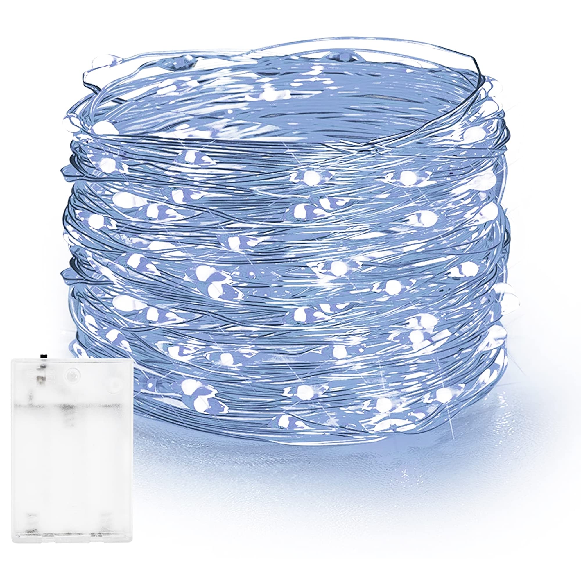 20 FT 60 LED Fairy Lights, White