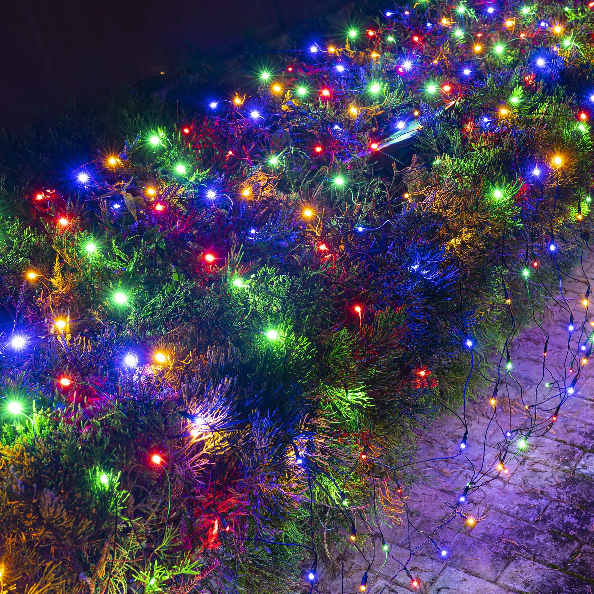 200 LED 9.8 FT x 6.6 FT Net Lights, Multi-Colored