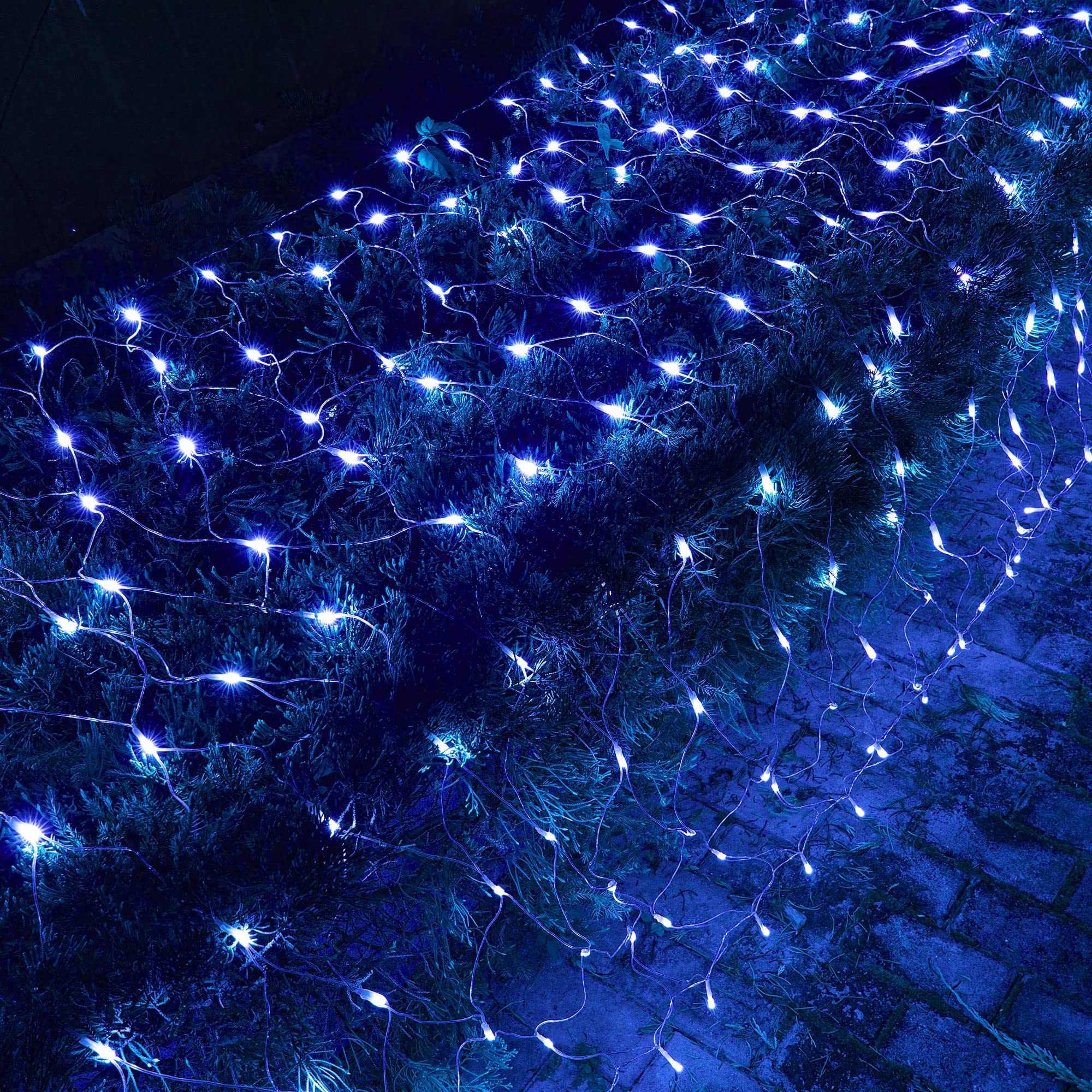 12 FT x 5 FT 360 LED Net Lights with 8 Modes,Blue